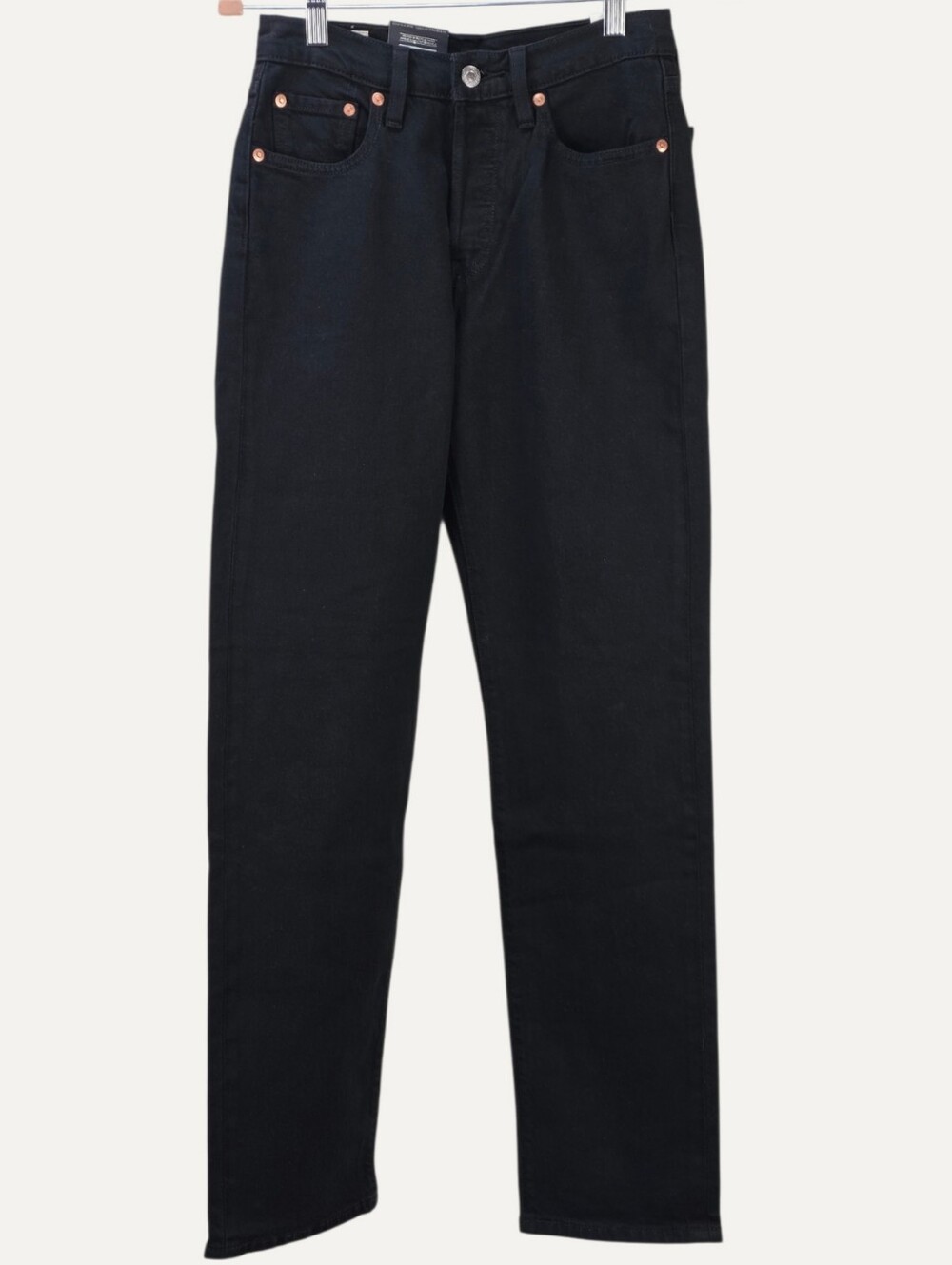 Levi’s 501 Original Black High Rise Straight Jeans W25 L30 NWT